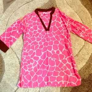 Lily Pulitzer Giraffe Print Shirt